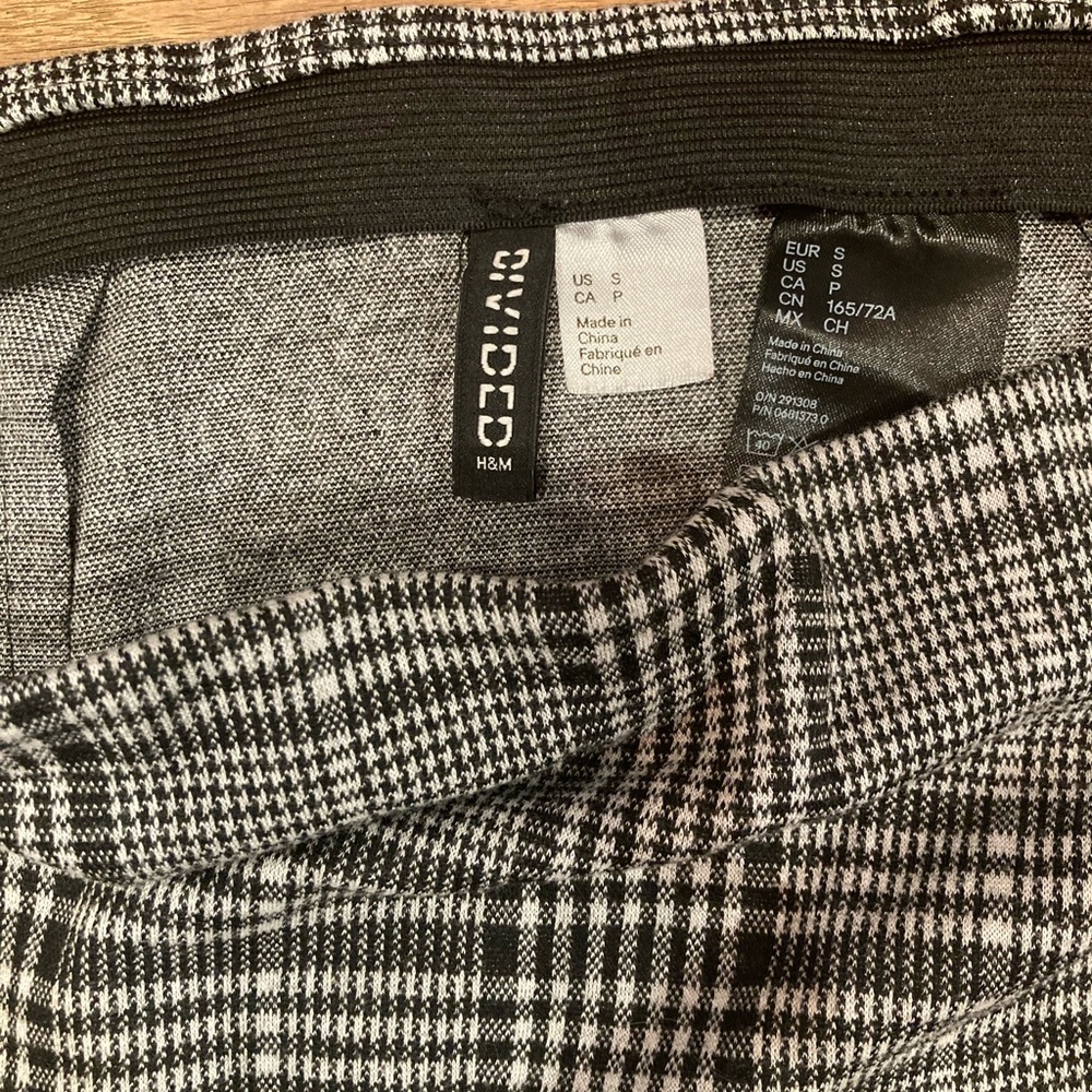 H&M Plaid Mini Skirt